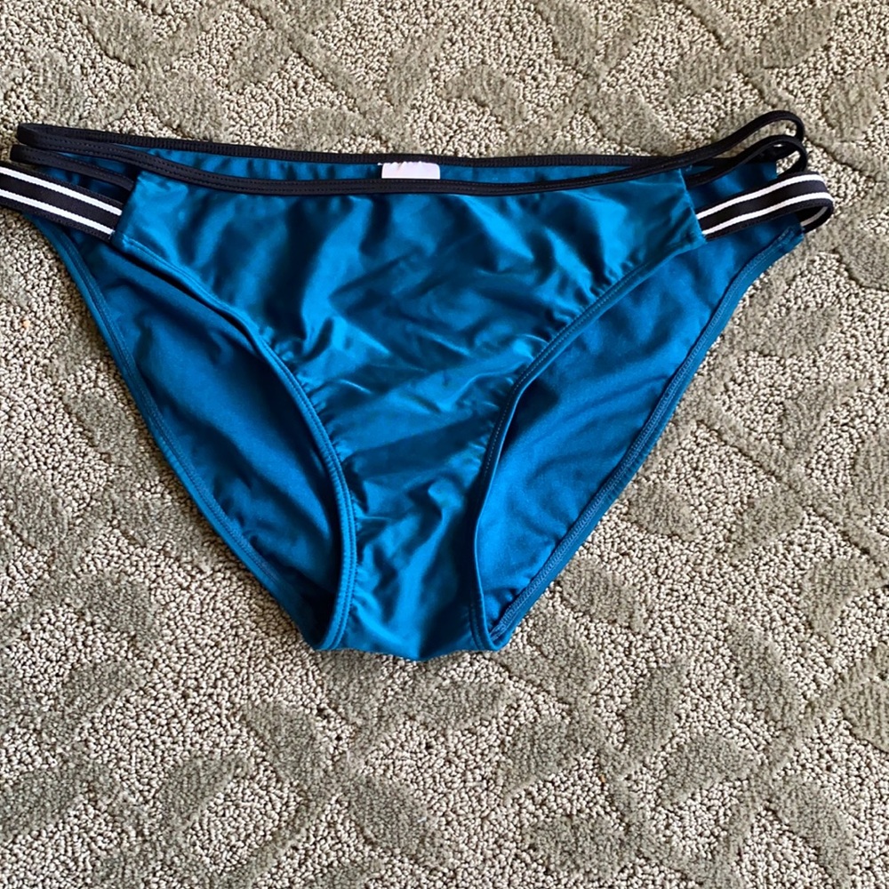 Blue green xhilaration swim bottoms hipster (XL)